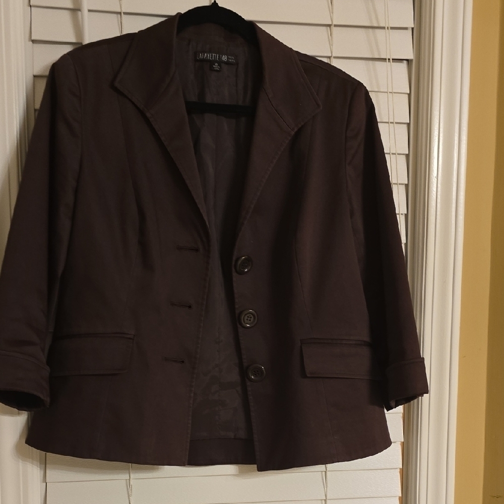 Lafayette 148 New York Brown Blazer